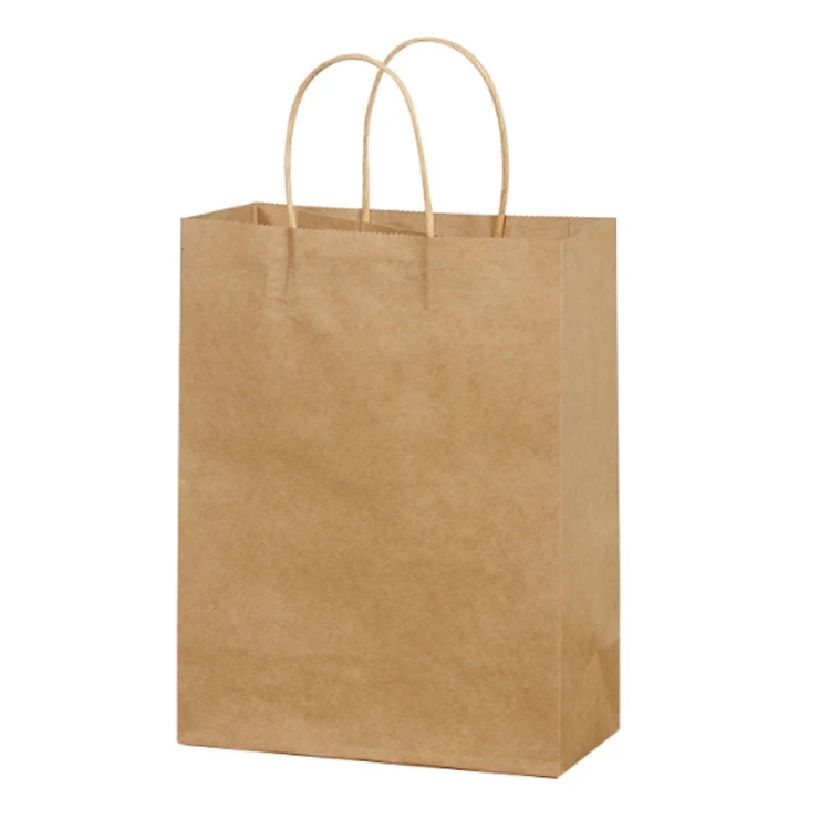 wholesale customize logo printing shopping paper bag kraft paper bags with your own logo