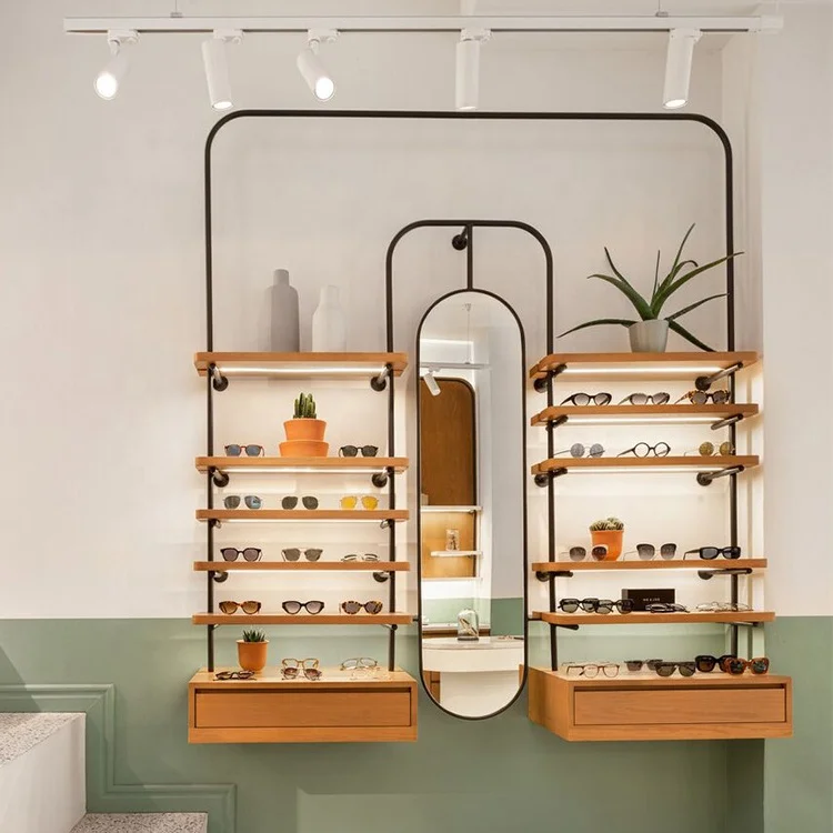 Optical Shop Furniture Modern Eyewear Display Case Stand Sunglass Showcase Optical Display Cabinets