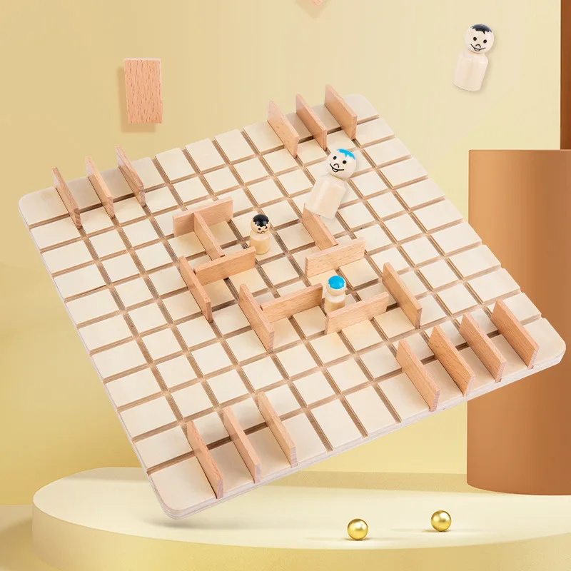 Оптовая продажа деревянная шахматная игра логическое мышление настольная для детей и взрослых Интерактивная головоломка двух игроков дропшиппинг