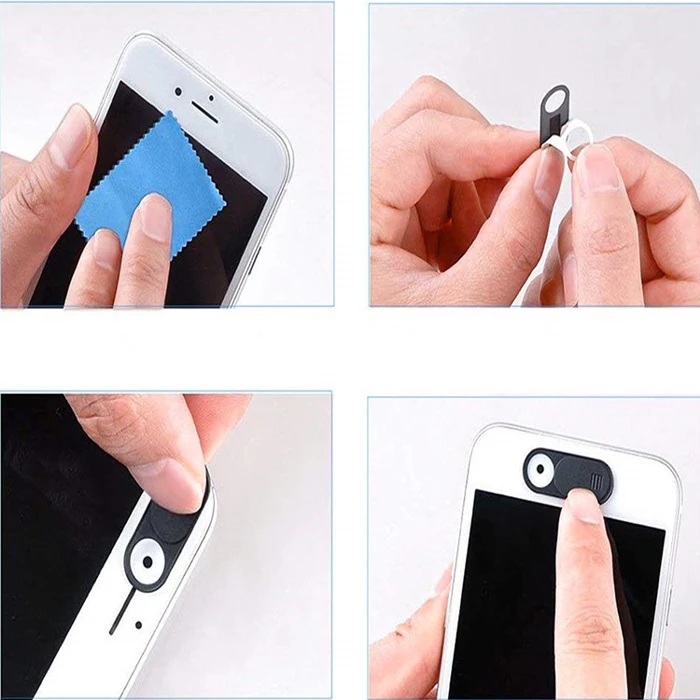 ABS Small Custom Logo Camera Privacy Protection Webcam Covers for Laptop Phone
