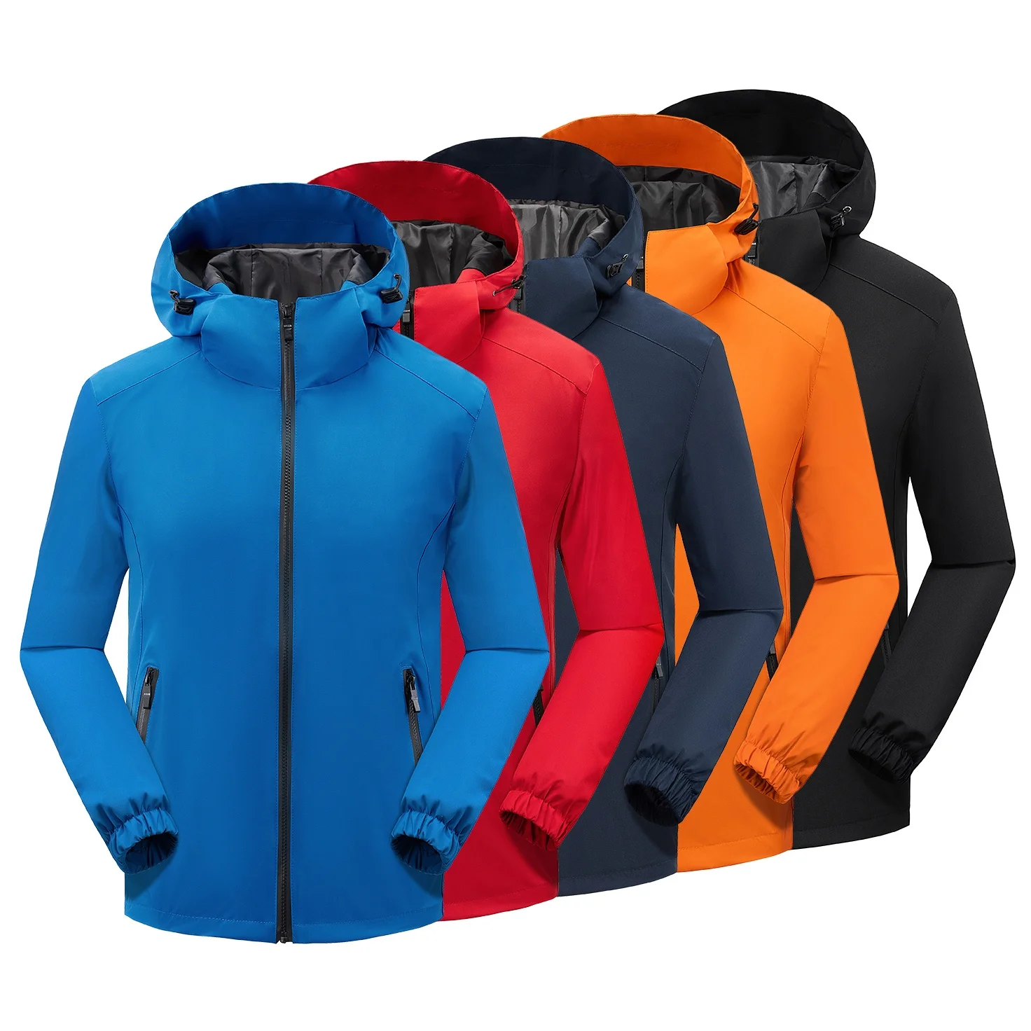 Softshell Jacket Outdoor Mountain Wear Autumn windproof waterproof scraper anti -scraper Hooded zipper pocket big size jacket