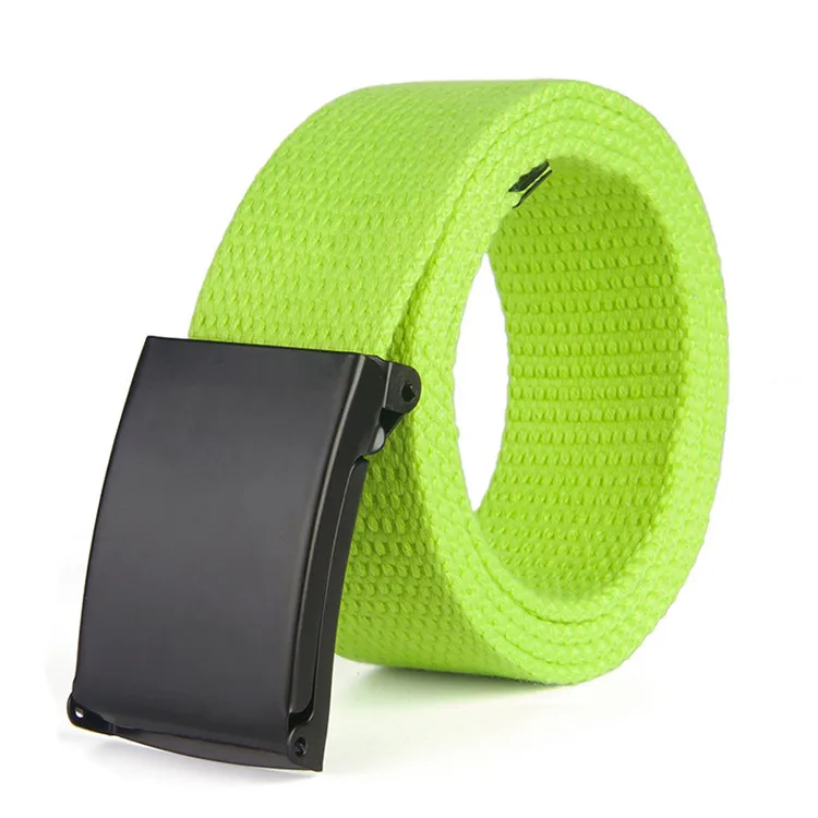 Wholesale Mens Colorful Cotton Fabric Cotton Canvas Web Belt