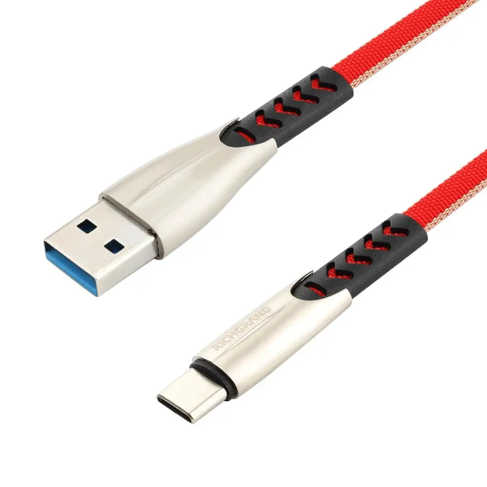  Высококачественный металлический кабель USB Type-C для быстрой зарядки дата 3 0 1 м под заказ Samsung S10 Note 10 Huawei Mate 30 P30