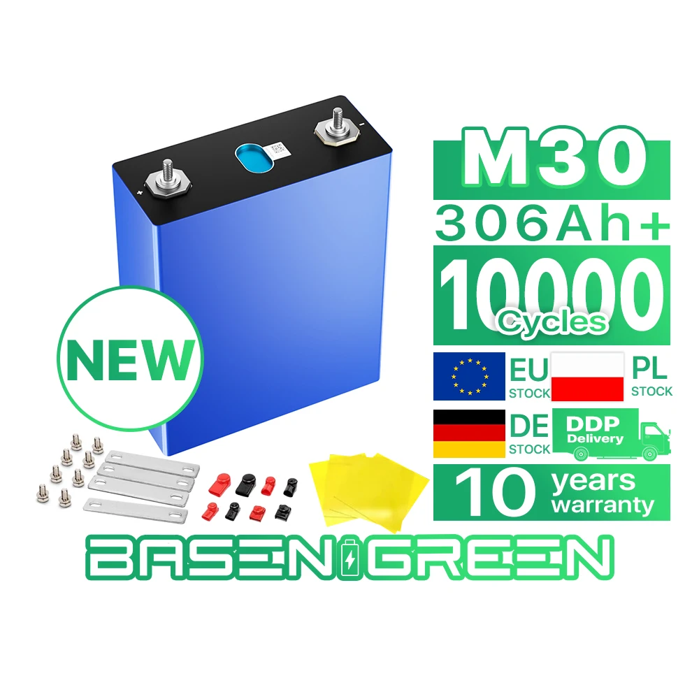 Poland Stock Ev 304Ah 310Ah 320Ah 330Ah LiFePO4 Battery Cell 3.2V 50Ah 100Ah 105Ah 150Ah 160Ah 230Ah MB30 MB31 LFP Solar Battery