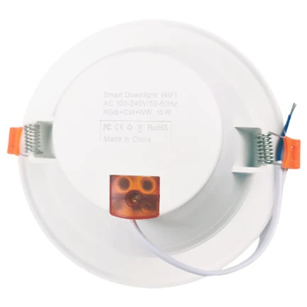 Led Ceiling Downlight Tuya Wifi RGB Dimmable smart control recessed  round 15W downlight