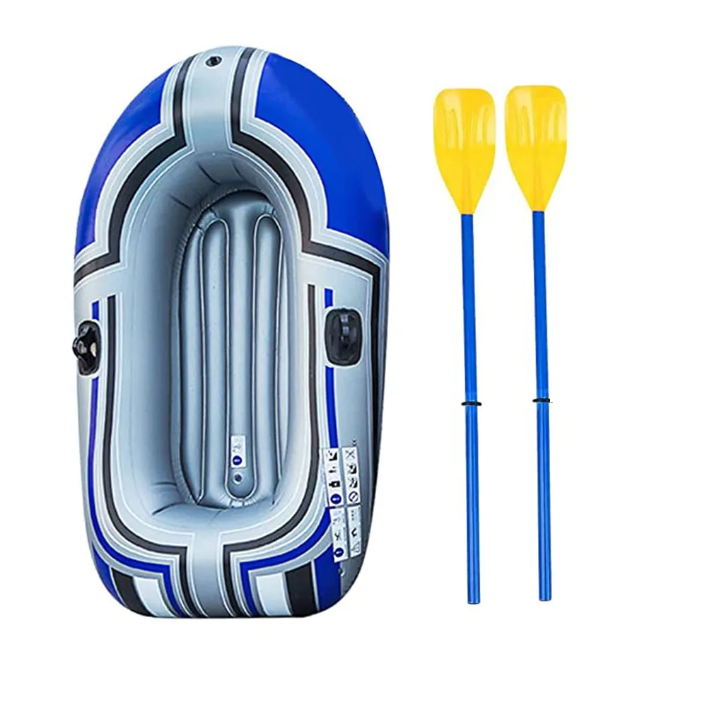 OEM source factory blue series single inflatable fishing boat kayak