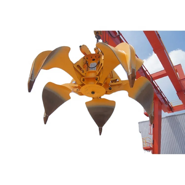 orange peel lotus grab electric hydraulic grapples