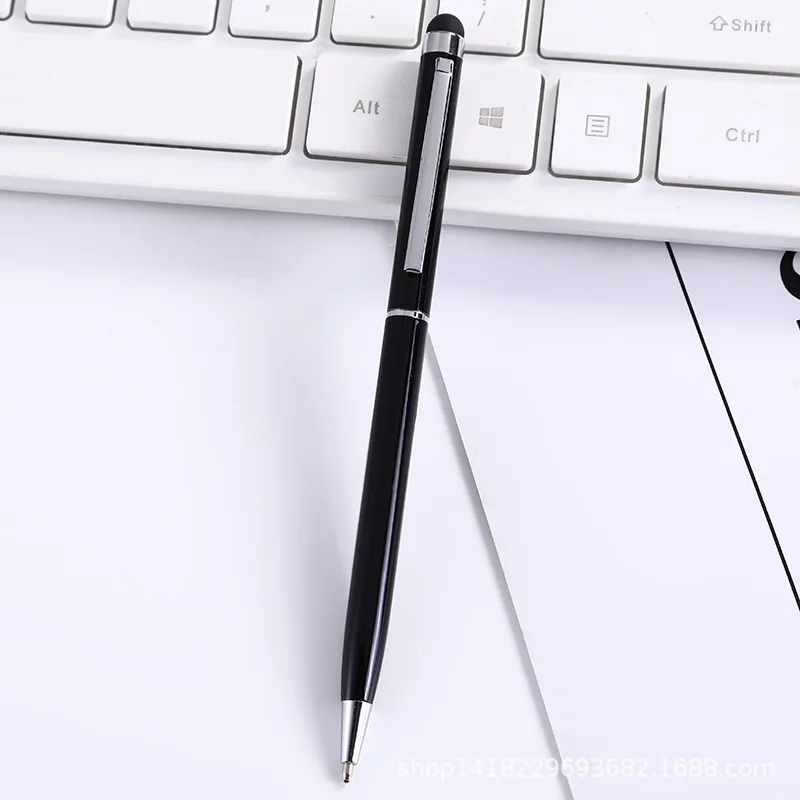 2023 New Slim 1.0mm Metal Ballpoint Pen Hot Sale Business Office Advertising Giveaway Gifts Customizable Logo Boligrafo