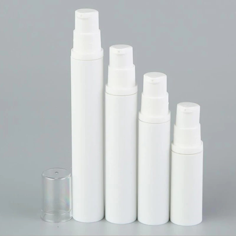 In stock 5ml 10ml 15ml 20ml Mini Atomizer white head Mist Airless Spray Bottle Packaging Cosmetic Airless Pump Bottles