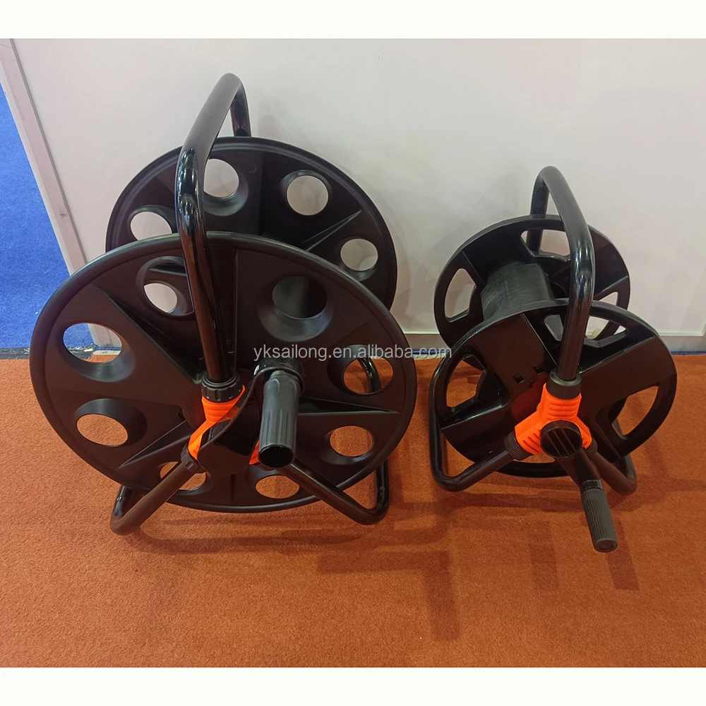 Iron Bracket 40m 50m 60m Hose Reel Trolley Cart Garden Hose storage Holder
