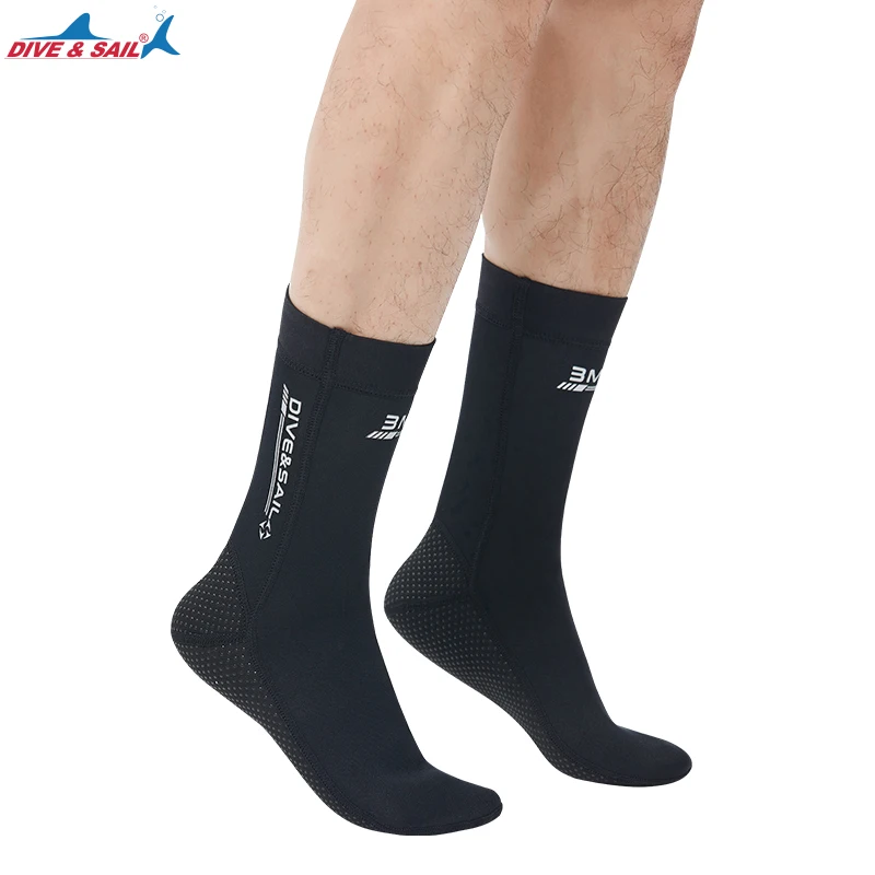 DIVE&SAIL Dive Equipment Swimming Snorkeling Surfing Sand Beach Sock Men Women Anti Slip 3mm Neoprene diving socks