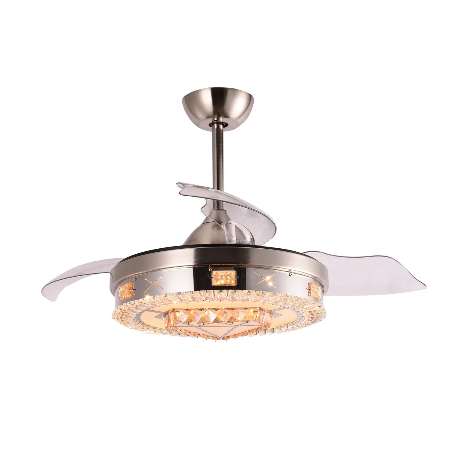 High Quality 42 Inch Metal 3 Abs Blades Air Cooling Fan Ceiling Fan Led Lights For Hotel/commercial/household