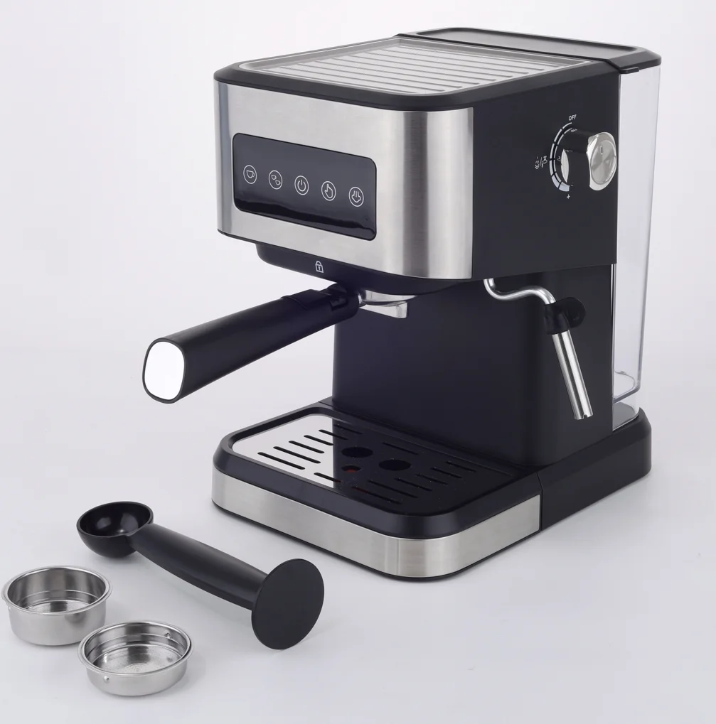 espresso coffee machine milk frother digital touch screen 15 bar Italian pump pressure espresso cappuccino maker