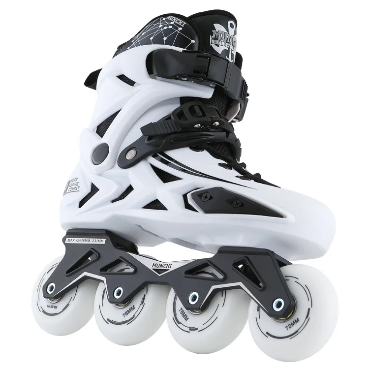 EACH Professional Speed Freestyle Slalom Roller Skates 4 Wheels Roller Inline Skating Roller Skate Shoes For Adults