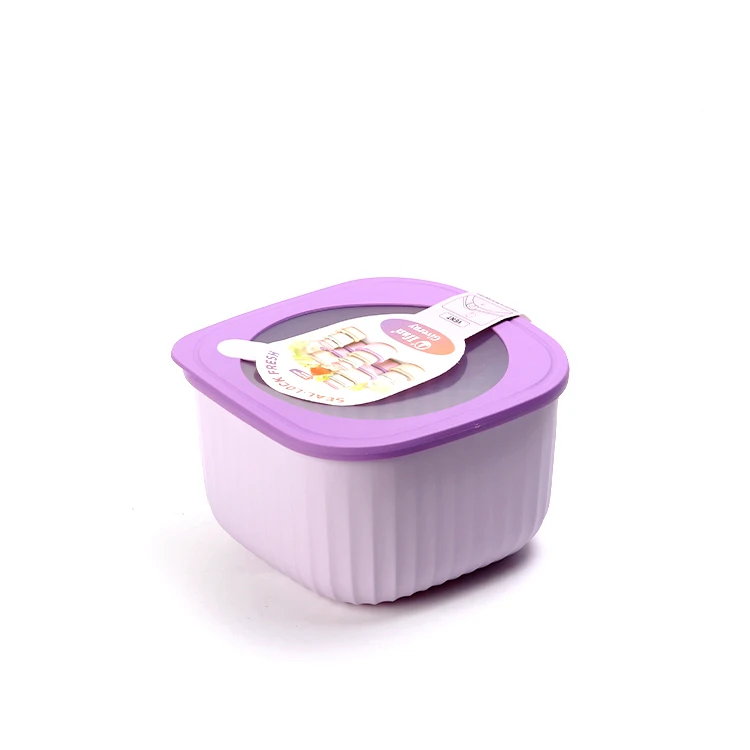 Factory Direct Sale PP High Capacity Food Keeping Fresh Box 4 PCS/Set Kitchen Airtight Food  Container