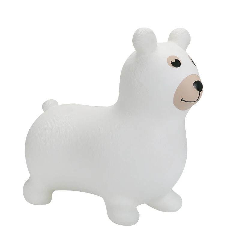 Colored Bear Bouncy Kids Jumping Horse Hooper Animals Wholesale Cheap Price Cute PVC Plastic Unisex Inflatable Toys Accepted