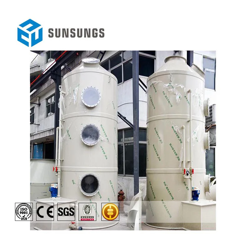 
Pp Spray Tower Industrial Waste Gas Treatment Equipment Acid And Alkali Washing Tower Vertical Pp Spray Tower 