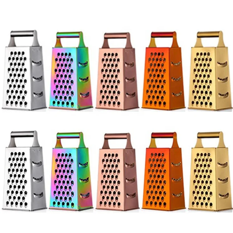 Kitchen Accessory Manual Steel Vegetable Cheese Grater 4 Sides Eco Friendly Fruit Grater