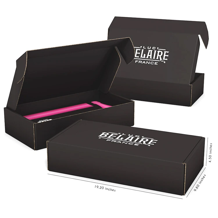 10x8x4 Inch Corrugated Cardboard Packaging Lamination Mailing Boxes Tab Locking Mailer Box Post Mail Box