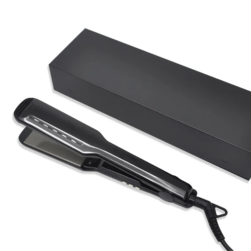 Most Popular Private Label Professional Wide Titanium Flat Iron Hair Straightener Packaging Box Flat Irons 480 Degrees Wholesale