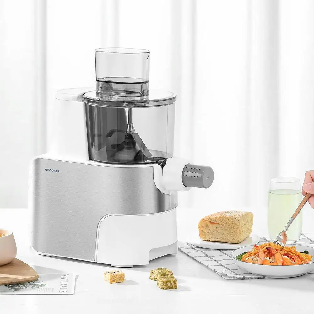 Машина для приготовления макаронных изделий QCOOKER, кухонный Электрический Резак для лапши, домашний аппарат для лапши и макаронных изделий из нержавеющей стали 304, умное выключение