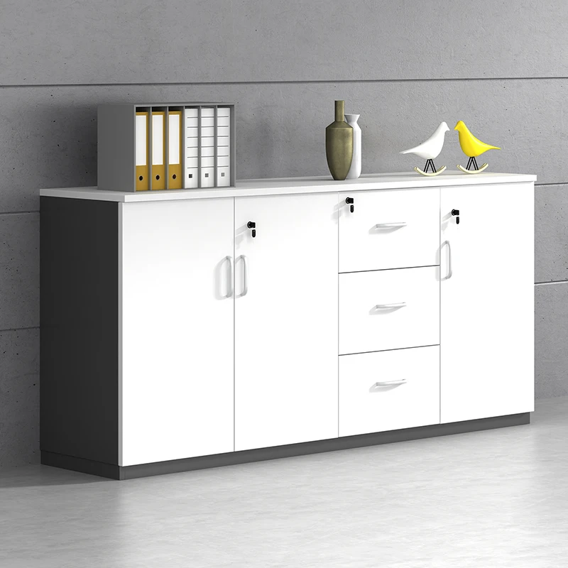 Офисная мебель, мобильный шкаф для хранения на заказ, современный деревянный шкаф для хранения с ручками, ящиками для домашнего офиса