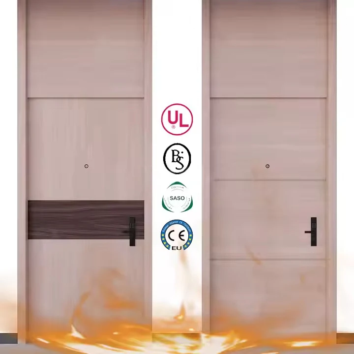 Modern Hotel Guest Room Internal Doors Commercial Fire Rated Wooden Door Entrance Doors For Hotel And Apartment