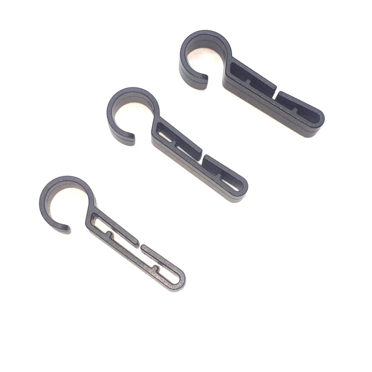 have stock High Quality Motorcycle Helmet Headlamp Clips Hardhat Hooks For Helmet Hard Hat Safety Black