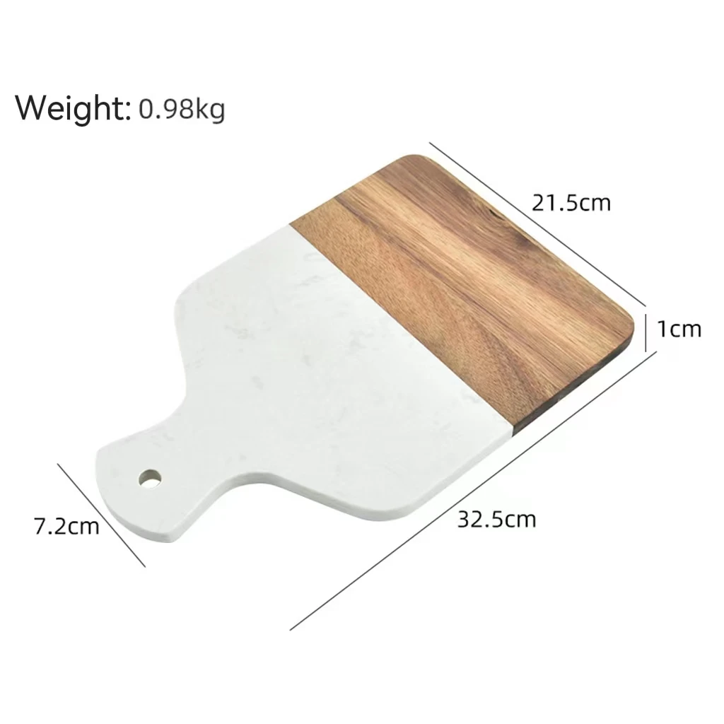 Hot Selling Cutting Board Serving Trays Durable Marble and Natural Wood Chopping Board for Bread Steak
