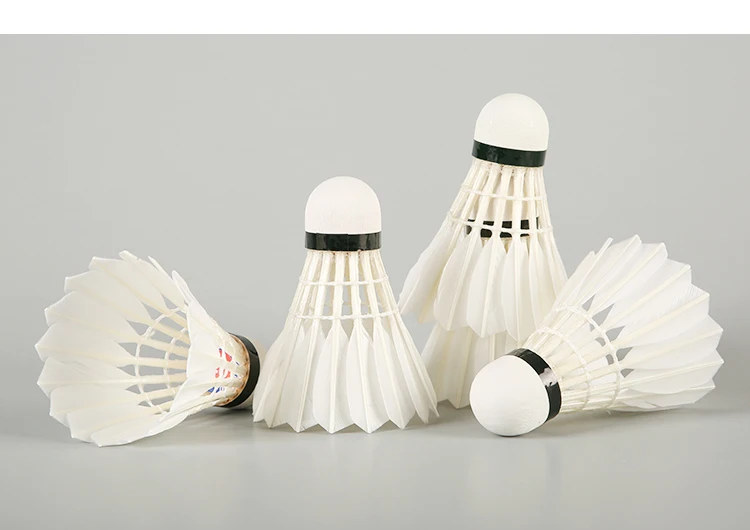 shuttlecock factory badminton 2024 sport badminton aeroplane best price durable goose feather Badminton Shuttlecock Lingmei 70