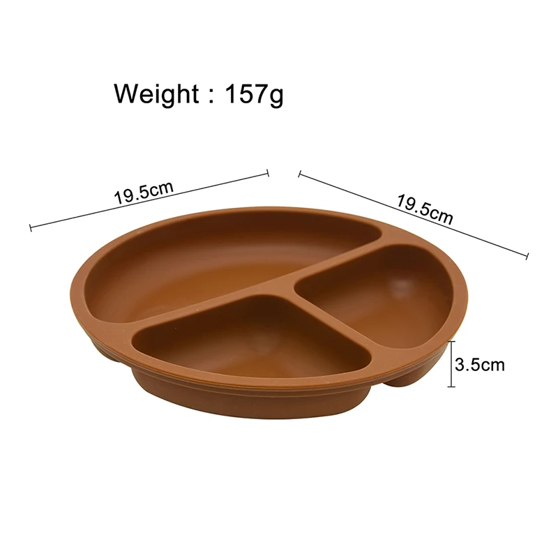 Non-Toxic Food Grade Silicone 100% Silicone Toddler Trays Dividers Suction Cups Baby Trays Non-Slip Design