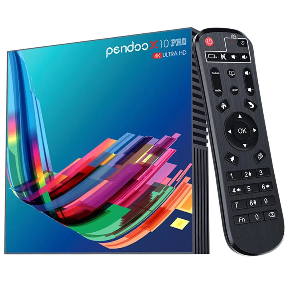 Лучшая цена, высокая скорость, поддержка 4K Android 4k Pendoo x10 Pro Rk3318 4 Гб Ram, оптовая продажа Android Full HD TV Box