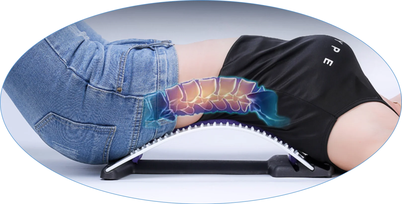 back stretcher lumbar traction,stepless back stretcher & posture corrector,adjustable orthopedic back stretcher magnetic point