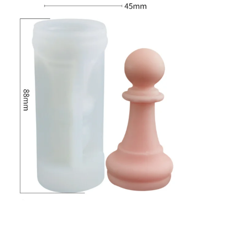 ODM/OEM Creative Chess Shape Candle Mould DIY Silicone Candle Mold Candle Making Soap Chocolate Cake Decorating Silicone Mould