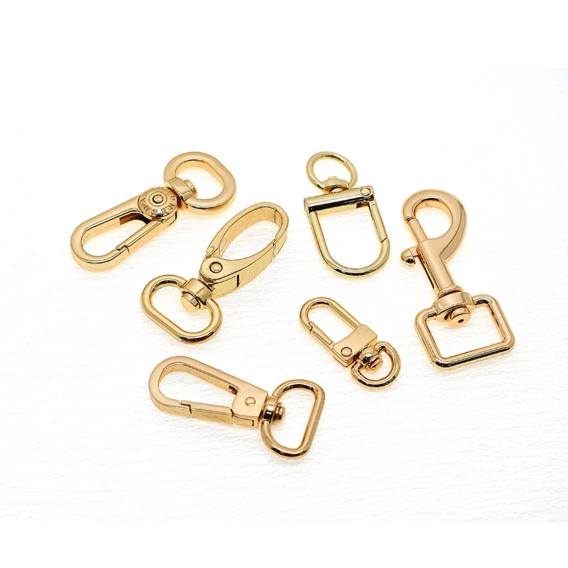 Tanai High Quality rainbow antique gold gunmetal nickel gold Custom Logo Metal Hardware Rose Gold Side Release Buckle Snap Hook