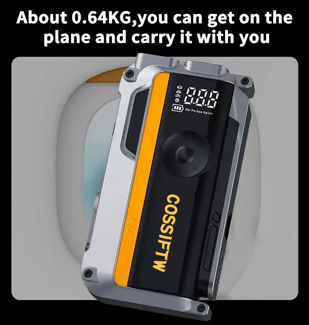 Portable Battery Jump Starter 3000A with Air Pump