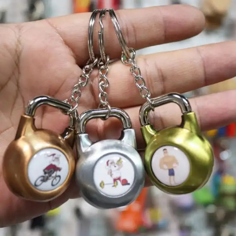 Adjustable Kettlebell Russian Custom Business Designer  12-32kg Custom Strong Muscle Animal Kettlebell Fitness Keychain