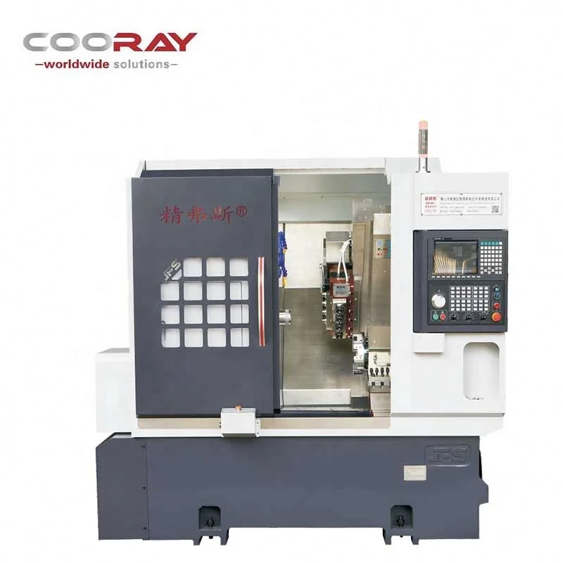 CK46-4+4+Y turning and milling machine tool Turret Type Slant Bed Lathe Tailstock