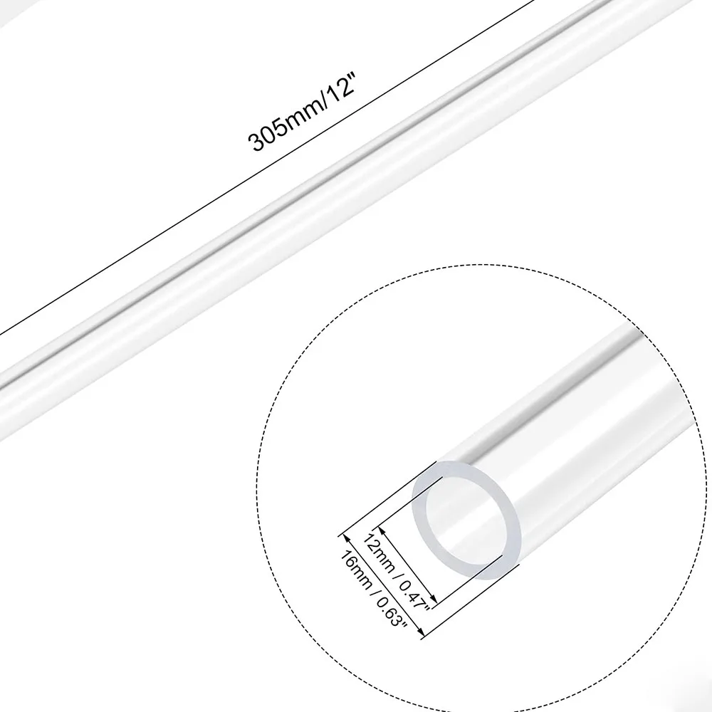High quality transparent polycarbonate pipe Color PVC PC PMMA transparent plastic pipe toughness
