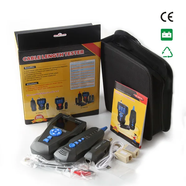 Оригинальный Многофункциональный ЖК-дисплей 2000 м тестер длины коаксиального кабеля NF-8601S тестер сетевого провода