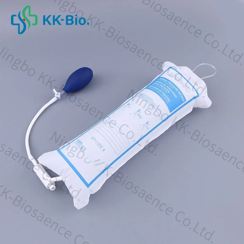 Pressure Infusion Bags  IV Fluids Cuff with Gauge & Pump for Emergency Transfusion