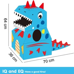 Dinosaur Party Kids Pretend Play Toy Paper Cardboard New Special Toys