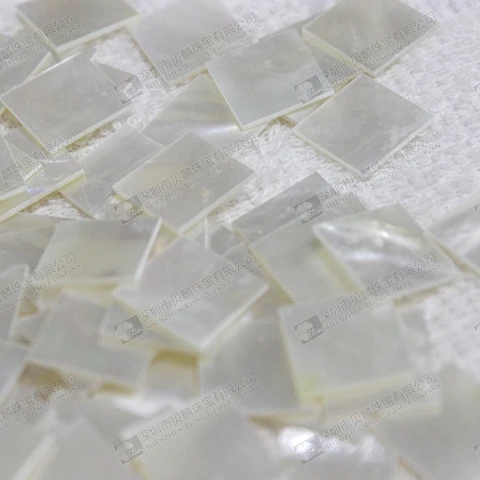 Natural mother of pearl square gemstone square slice for sale