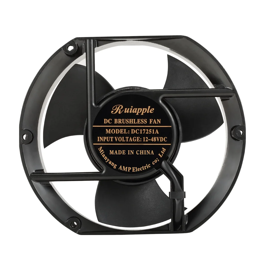 High Air flow Axial Flow Ventilation FAN 17251 DC Fan Welding Machine 172mm Cooling Fan