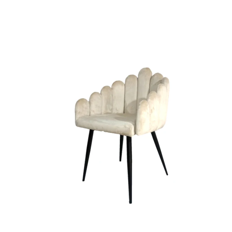 hotel leisure chair gubi bat dining chair white velvet with powder coating  hotel leisure chair high quality