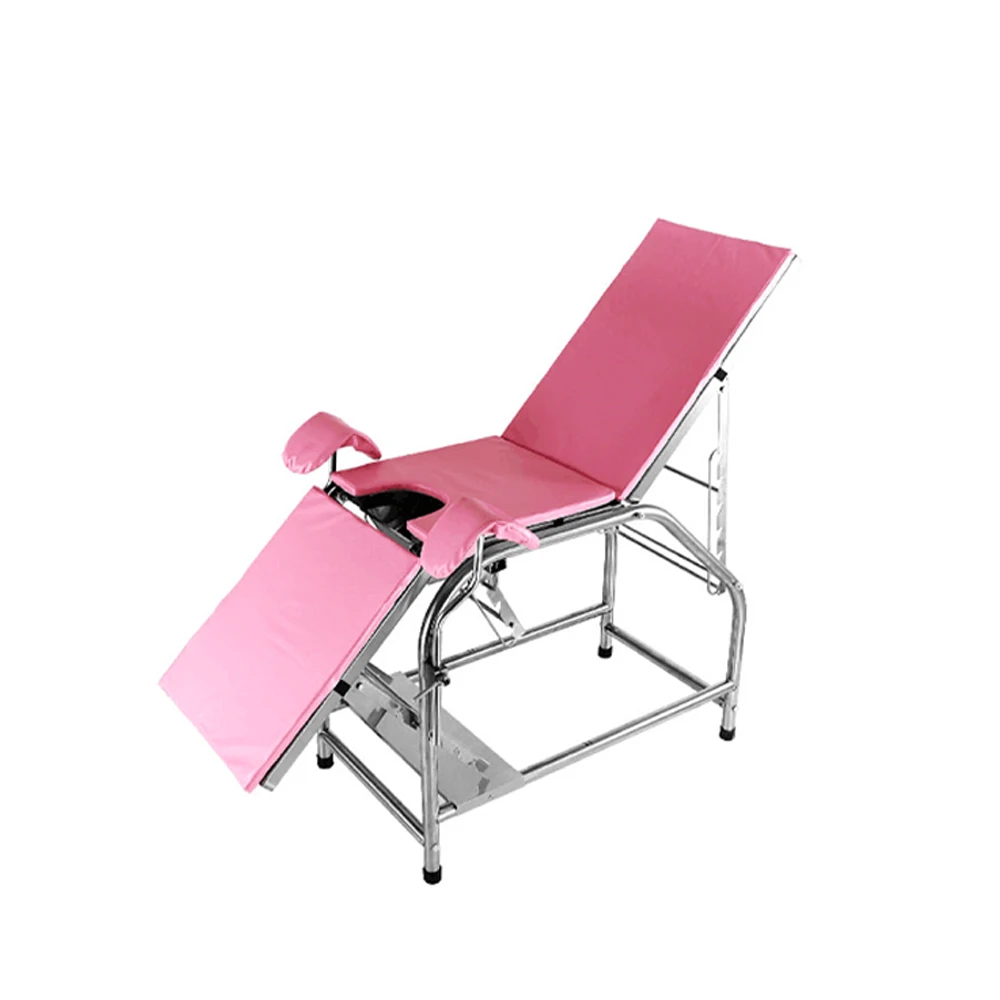 MY-R023K Good quality gynecological examination stainless steel bed hospital table for clinic
