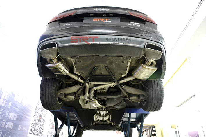 For Audi A6 exhaust 1.8T/2.0T/3.0T/2.5L catback exhaust C6 C7 exhaust with valve