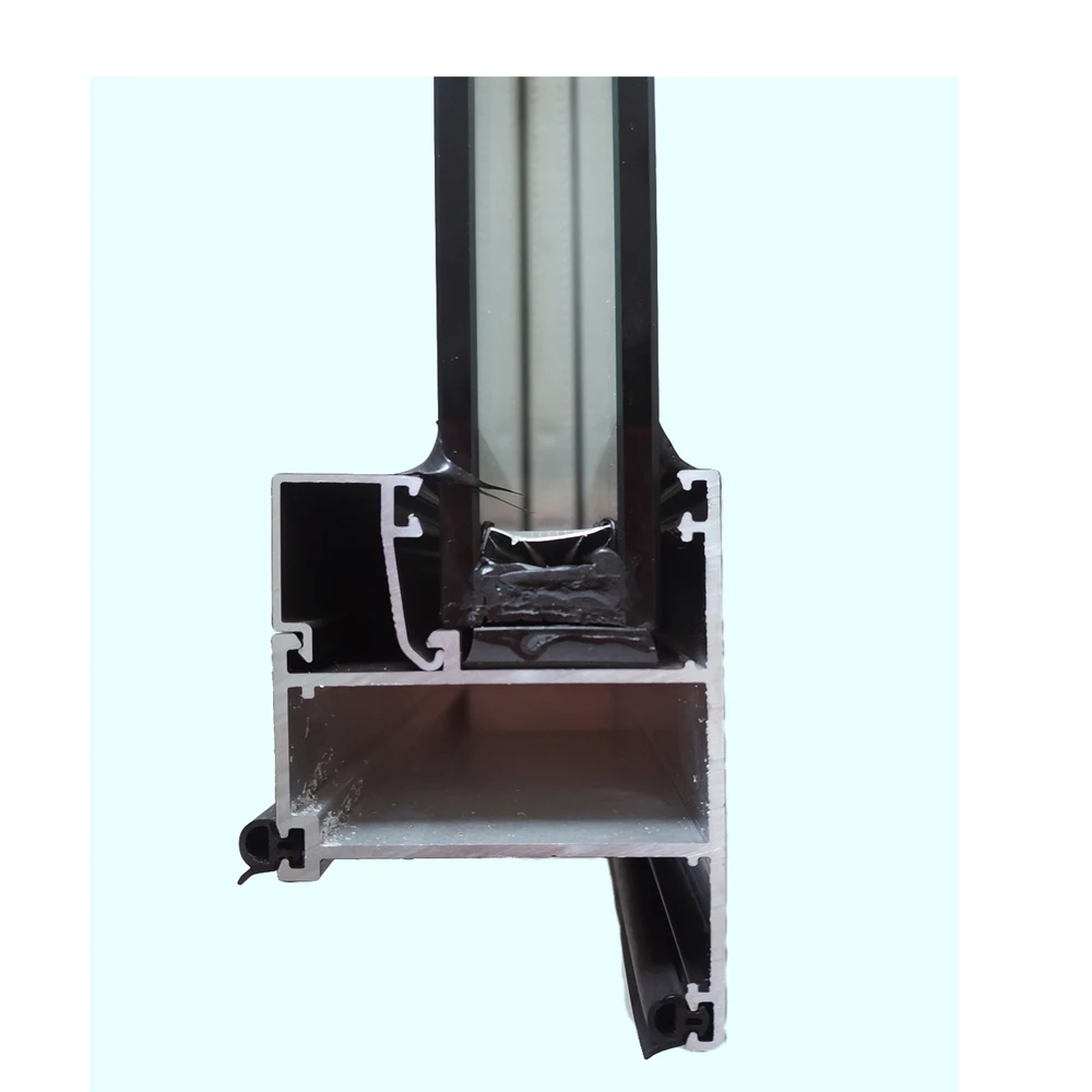 Modern style aluminium curtain wall frame profile / windows system support customizable model