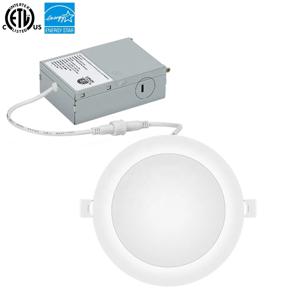 Лидер продаж на Amazon, светодиодный тонкий круглый панельный светильник Triac Dimmable 12 Вт ETL