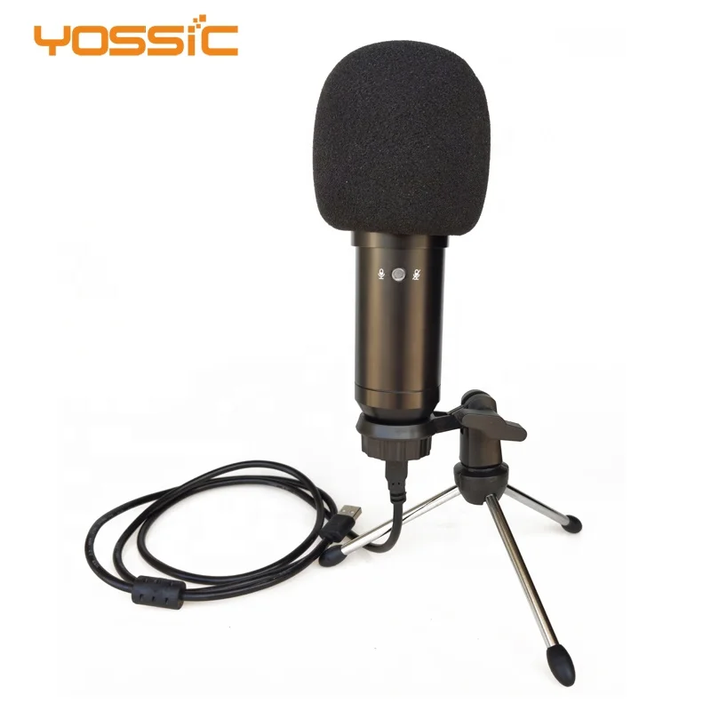 
BM750 usb microphone condenser microphone with a key mute function for podcasting 